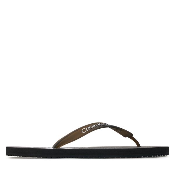 Calvin Klein Jeans Japanke Calvin Klein Jeans Beach Sandal Glossy YM0YM00952 Black/Grey 0GM