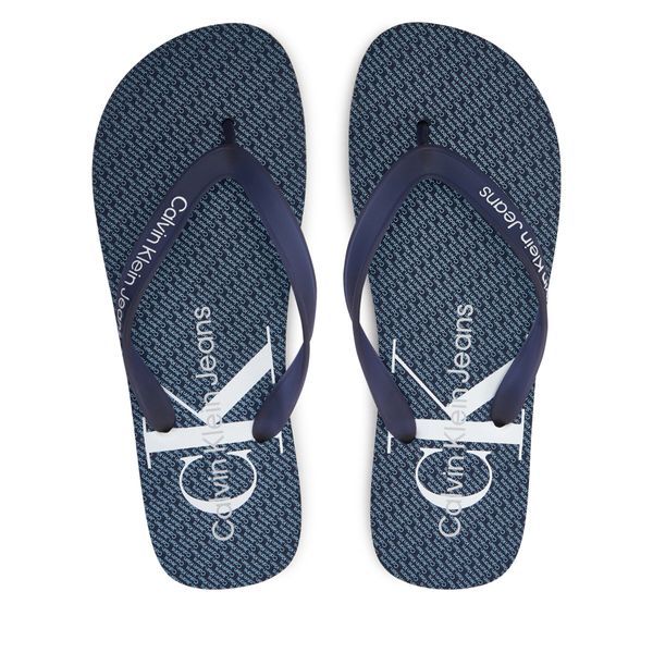 Calvin Klein Jeans Japanke Calvin Klein Jeans Beach Sandal Glossy YM0YM00952 Tamnoplava