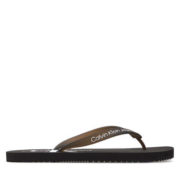 Calvin Klein Jeans Japanke Calvin Klein Jeans Beach Sandal Monogram Tpu YM0YM00838 Black BDS
