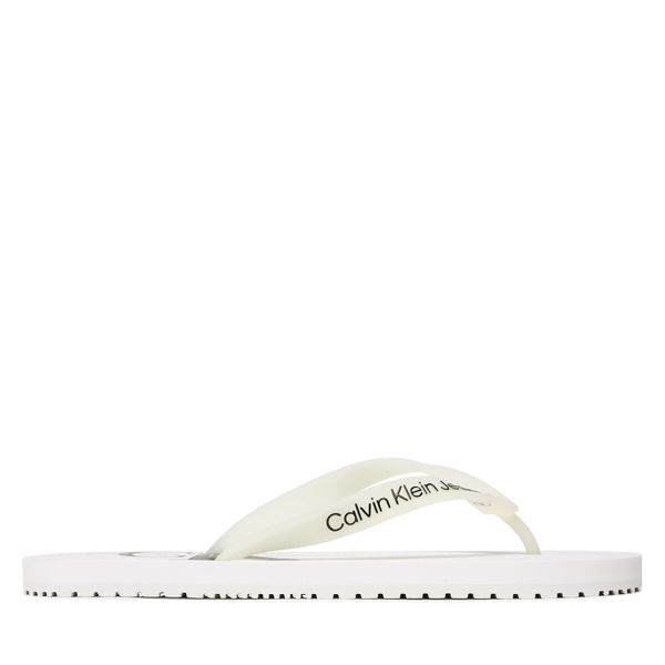 Calvin Klein Jeans Japanke Calvin Klein Jeans Beach Sandal Monogram Tpu YM0YM00838 White YBR