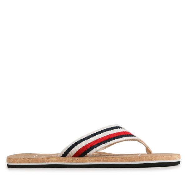Tommy Hilfiger Japanke Tommy Hilfiger Cork Beach Sandal FM0FM04475 Weathered White AC0