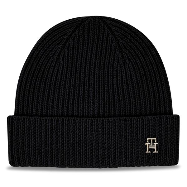 Tommy Hilfiger Kapa Tommy Hilfiger Cashmere Chic Beanie AW0AW15321 Black BDS
