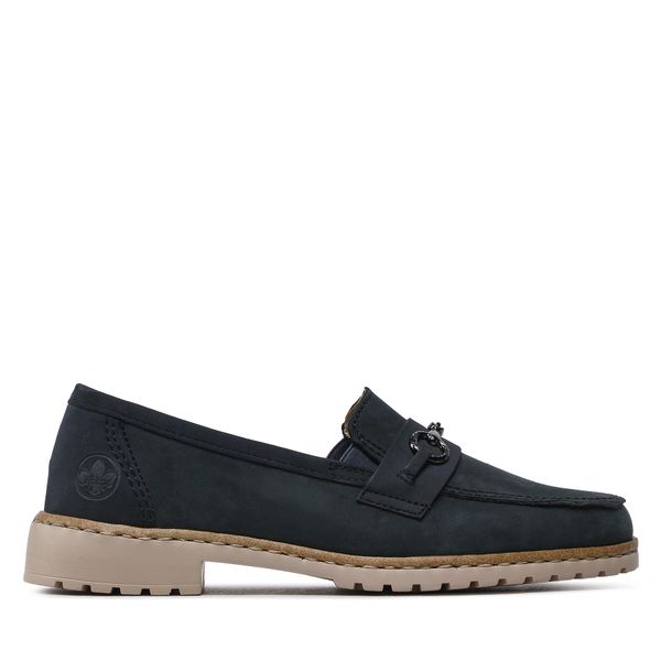Rieker Loaferice Rieker 51860-14 Tamnoplava