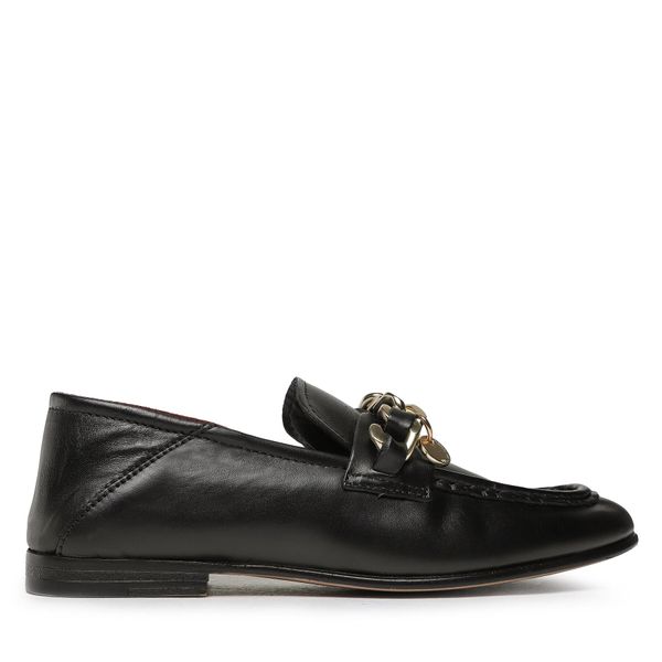 Tommy Hilfiger Loaferice Tommy Hilfiger Chain Loafer FW0FW06843 Black BDS
