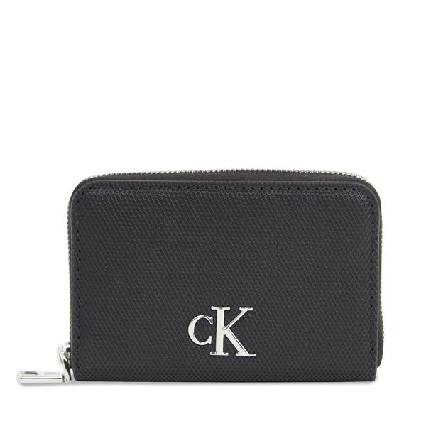 Calvin Klein Jeans Mali ženski novčanik Calvin Klein Jeans Minimal Monogram M Zip Around T K60K611970 Black BEH
