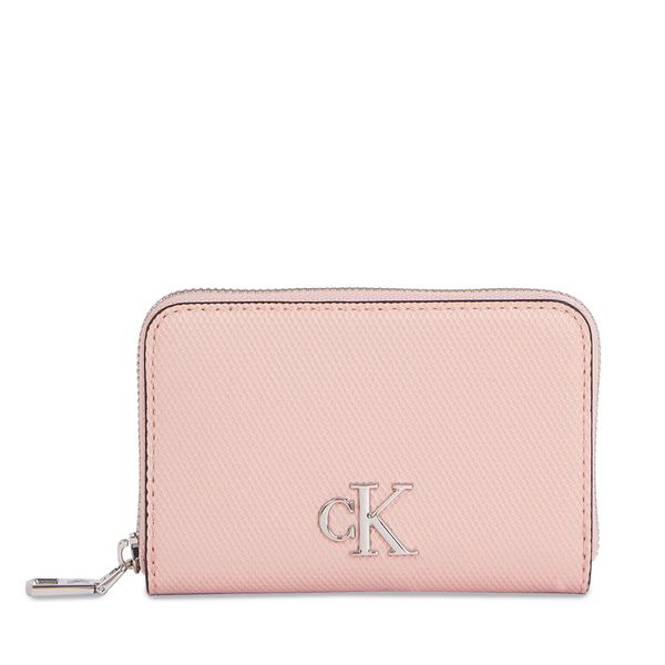 Calvin Klein Jeans Mali ženski novčanik Calvin Klein Jeans Minimal Monogram M Zip Around T K60K611970 Pale Conch TFT