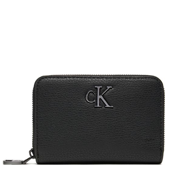 Calvin Klein Jeans Mali ženski novčanik Calvin Klein Jeans Minimal Monogram Med K60K612262 Crna