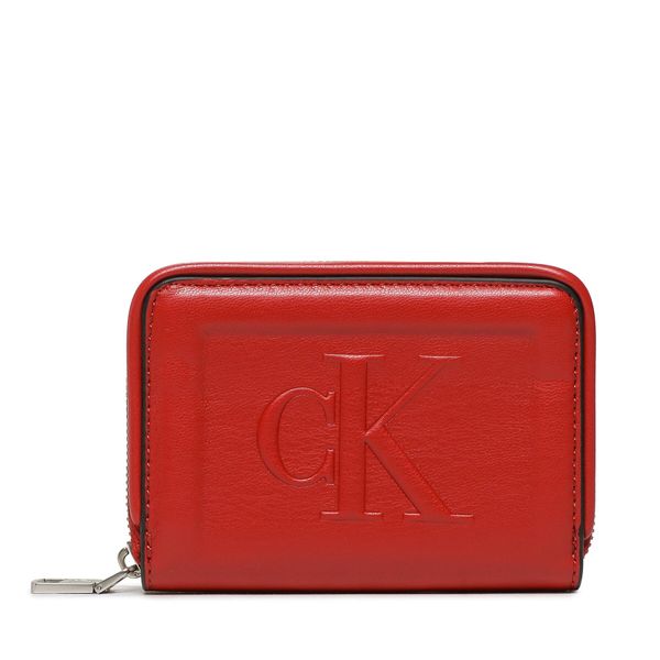 Calvin Klein Jeans Mali ženski novčanik Calvin Klein Jeans Sculpted Med Zip Around Pipping K60K610353 XL6