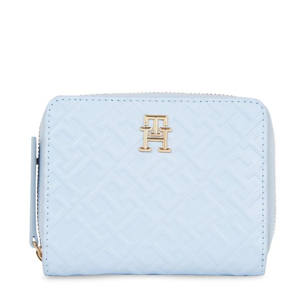Tommy Hilfiger Mali ženski novčanik Tommy Hilfiger Th Refined Med Za Mono AW0AW15755 Breezy Blue C1O