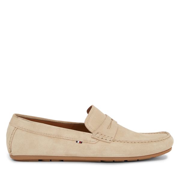 Tommy Hilfiger Mokasinke Tommy Hilfiger Casual Hilfiger Suede Driver FM0FM04998 Bež