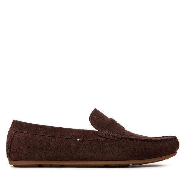 Tommy Hilfiger Mokasinke Tommy Hilfiger Casual Hilfiger Suede Driver FM0FM04998 Cocoa GT6