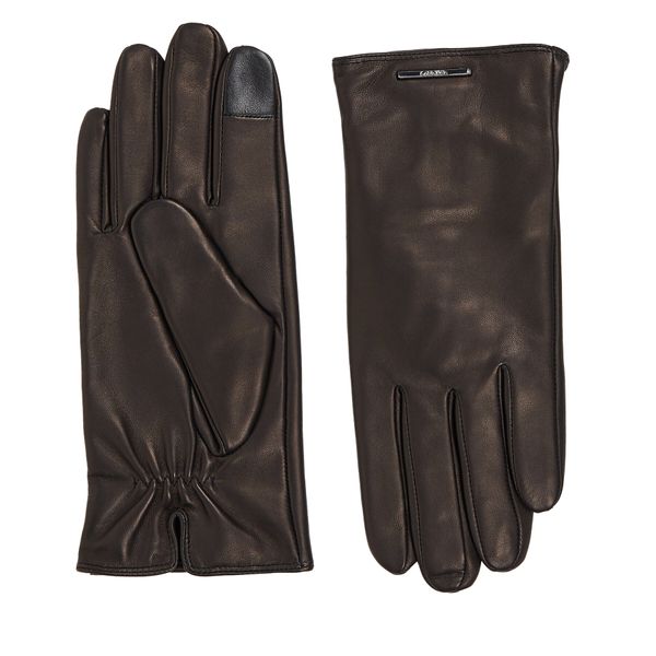 Calvin Klein Muške rukavice Calvin Klein Modern Bar Leather Gloves K50K511017 Ck Black BAX