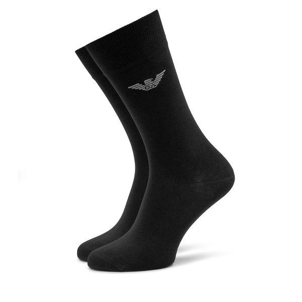Emporio Armani Muške visoke čarape Emporio Armani 302512 4R512 00020 Nero