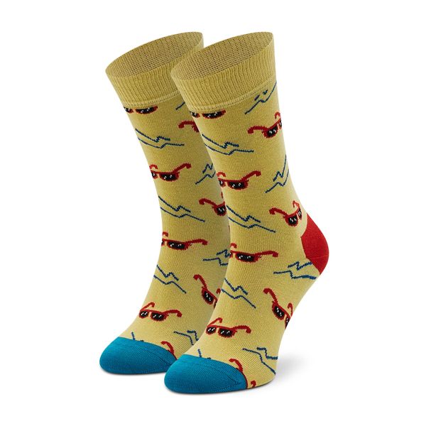 Happy Socks Muške visoke čarape Happy Socks SND01-2000 Žuta