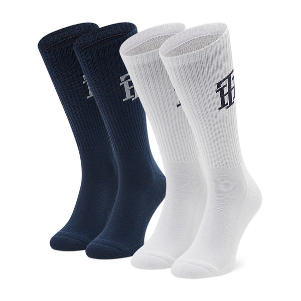 Tommy Hilfiger Muške visoke čarape Tommy Hilfiger 701221053 White 002