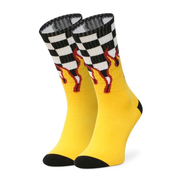 Vans Muške visoke čarape Vans Flame Check Crew VN0A4TQHZIA1 Black/White Che