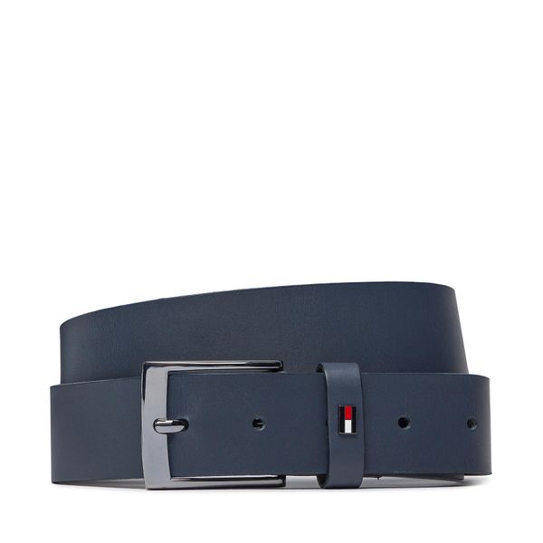 Tommy Hilfiger Muški remen Tommy Hilfiger Adan Leather 3.5 AM0AM12052 Space Blue DW6