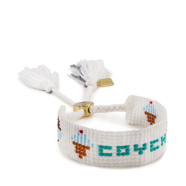 Coach Narukvica Coach Ice Cream Bead Brc C9683 White/Gold