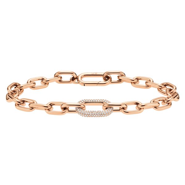 Daniel Wellington Narukvica Daniel Wellington Crystal Link DW00400573 Ružičasta pozlata