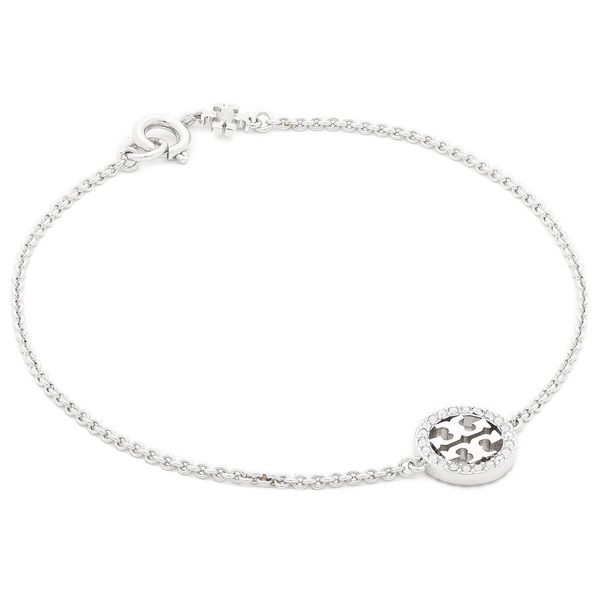 Tory Burch Narukvica Tory Burch Miller Pave Chain Bracelet Tory 80997 Silver/Crystal