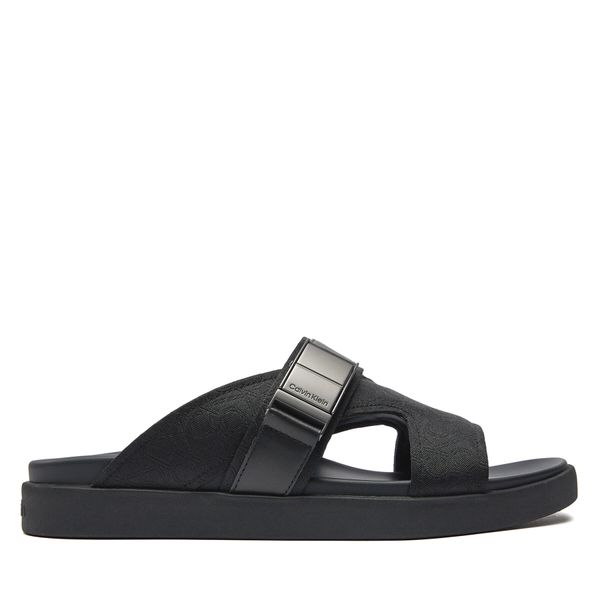 Calvin Klein Natikače Calvin Klein 3 Strap Iconic Plaque Jacq Mono HM0HM01451 Crna