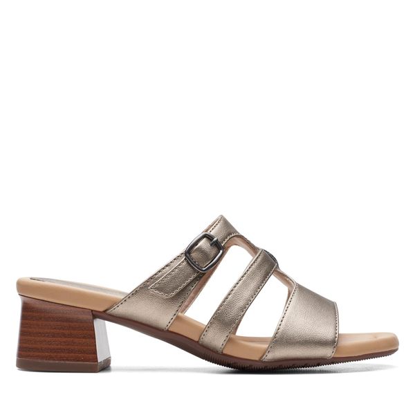 Clarks Natikače Clarks Desirae Palm 26171176 Bronze Metallic