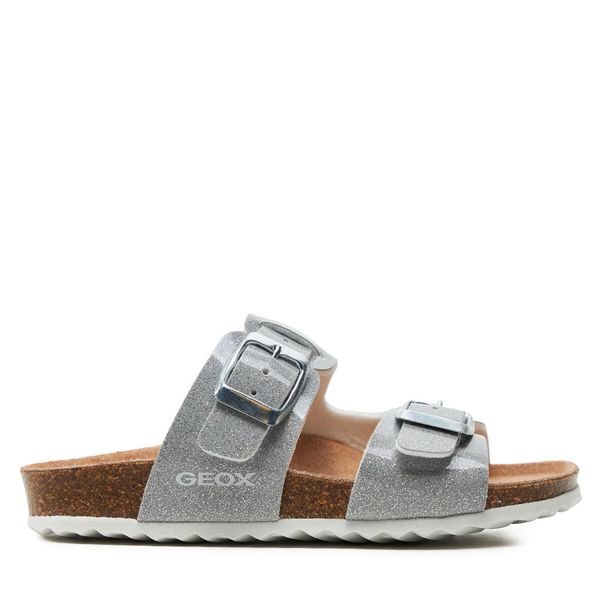 Geox Natikače Geox J Adriel Girl J358ME 000KC C1007 S Srebrna