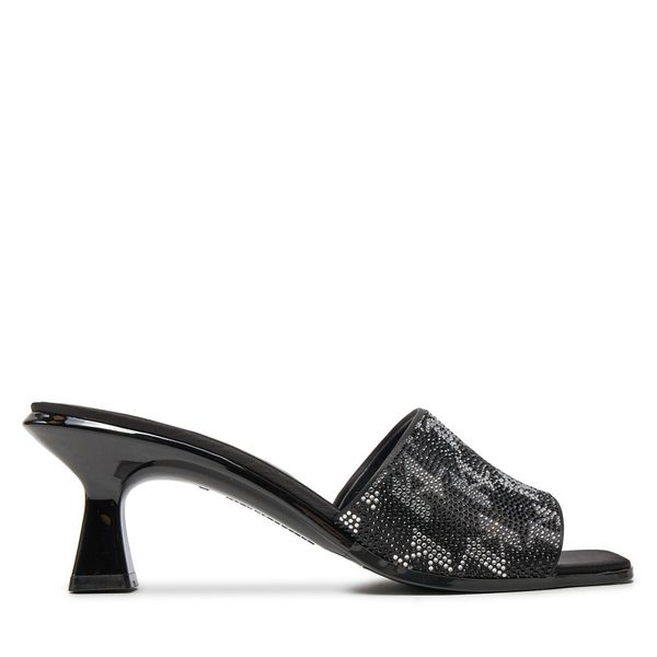 KARL LAGERFELD Natikače KARL LAGERFELD KL30112 Black Satin Textile w/Silver S0S