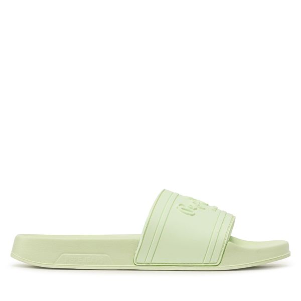Pepe Jeans Natikače Pepe Jeans Slider Logo W PLS70125 Zelena