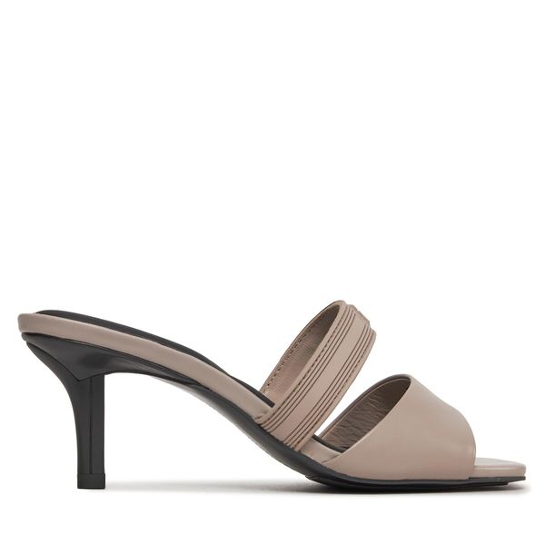 Tommy Hilfiger Natikače Tommy Hilfiger Sporty Leather Mule FW0FW07640 Smooth Taupe PKB