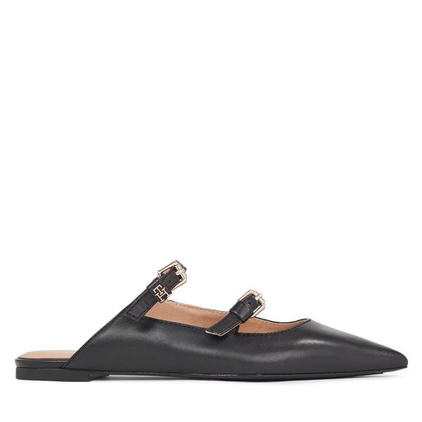 Tommy Hilfiger Natikače Tommy Hilfiger Th Pointy Leather Mule FW0FW07722 Black BDS
