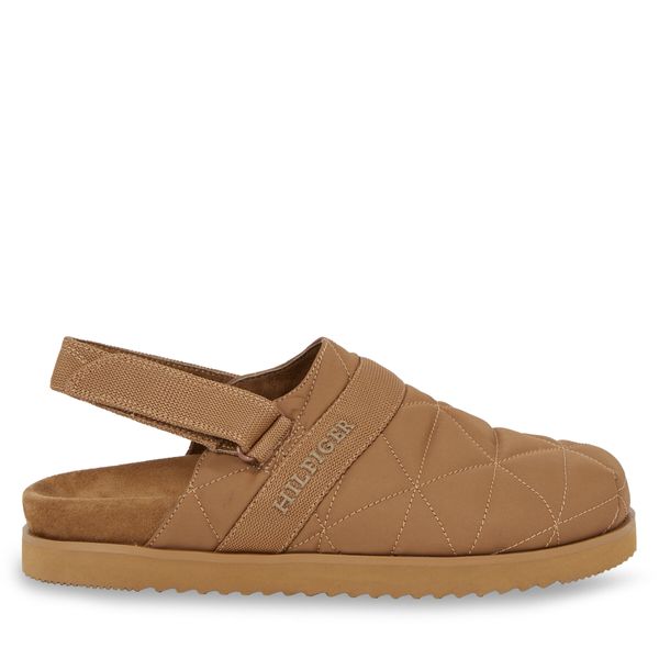 Tommy Hilfiger Natikače Tommy Hilfiger Warm Hilfiger Mule Sandal FM0FM04773 Desert Khaki GWJ