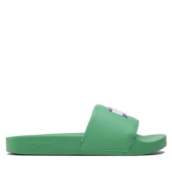 Tommy Jeans Natikače Tommy Jeans Flag Print Pool Sld EN0EN02108 Coastal Green LY3
