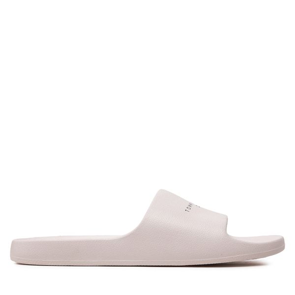 Tommy Jeans Natikače Tommy Jeans Tjw Printed Pu Pool Slide EN0EN02693 Ecru YBL