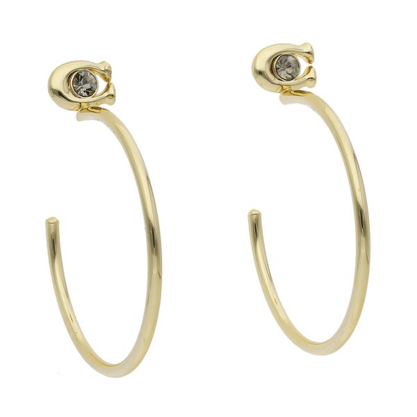 Coach Naušnice Coach C Hoop Ear C9355 Gold