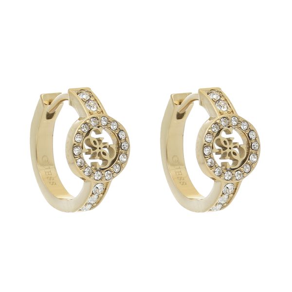 Guess Naušnice Guess Huggie Me JUBE03 138JW YG