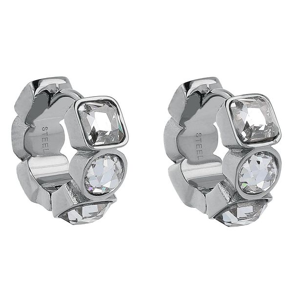 Guess Naušnice Guess JUBE03 305JW Srebrni premaz od rodija