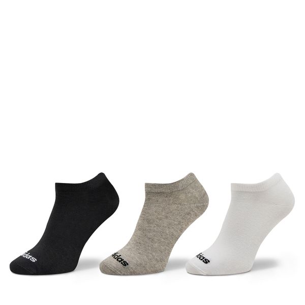 adidas Niske unisex čarape adidas Thin Linear Low-Cut Socks 3 Pairs IC1300 medium grey heather/white/black