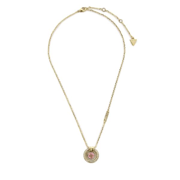 Guess Ogrlica Guess JUBN04052JW YELLOW GOLD/PINK