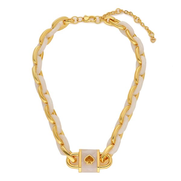 Kate Spade Ogrlica Kate Spade Link Neck KD316 White Gold 100