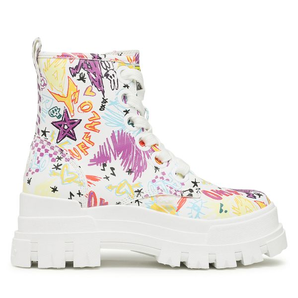 Buffalo Planinarske cipele Buffalo Aspha Lace Up Hi 1622282 White Graffiti