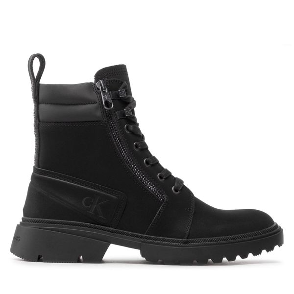 Calvin Klein Jeans Planinarske cipele Calvin Klein Jeans Chunky Laceup Boot W/Zip YM0YM00465BDS Black BDS