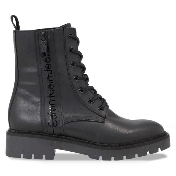 Calvin Klein Jeans Planinarske cipele Calvin Klein Jeans Combat Mid Laceup Boot Wn YW0YW01255 Triple Black 0GT