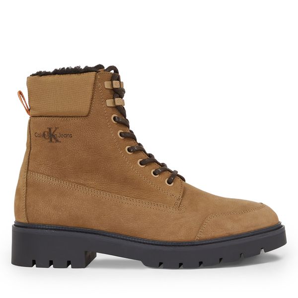 Calvin Klein Jeans Planinarske cipele Calvin Klein Jeans Combat Mid Laceup Wl Suede YM0YM00765 Monks Rob/Black/Orange Pop 0HD