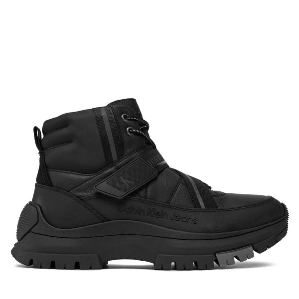 Calvin Klein Jeans Planinarske cipele Calvin Klein Jeans Hiking Lace Up Boot Band YM0YM00753 Black/Stormfront 00T