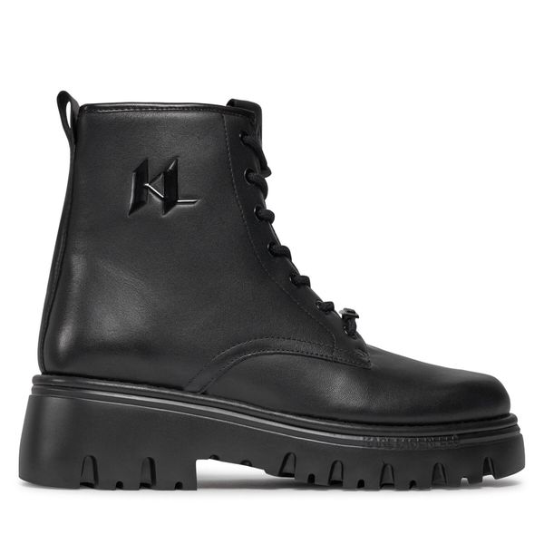 KARL LAGERFELD Planinarske cipele KARL LAGERFELD KL15350 Black Lthr