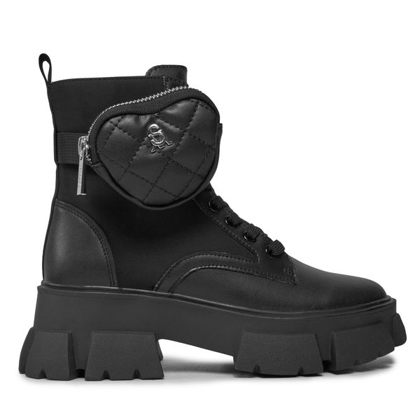 Steve Madden Planinarske cipele Steve Madden Tanker-H Bootie SM19000035 SM19000035-017 Black Leather
