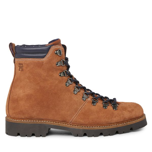 Tommy Hilfiger Planinarske cipele Tommy Hilfiger Hilfiger W Mix Suede Hooks FM0FM04764 Winter Cognac GVI