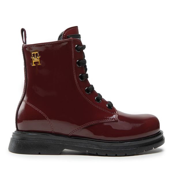 Tommy Hilfiger Planinarske cipele Tommy Hilfiger Lace-Up Bootie T4A5-32412-0775 M Tamnocrvena