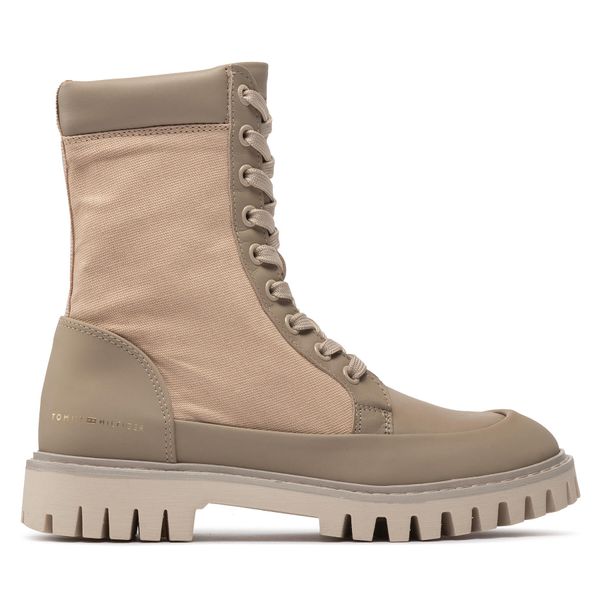 Tommy Hilfiger Planinarske cipele Tommy Hilfiger Th Casual Lace Up Boot FW0FW06549 Bež